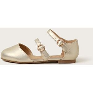 Monsoon Women's Two Strap Ballet Flats in Gold Size: 4 Gold 4 Monsoon Women's Two Strap Ballet Flats in Gold Size: 4 Gold 4