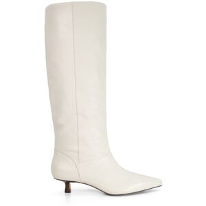 Dune London Women's 'Sloan' Leather Knee High Boots in Ecru Size: 5 Ecru 5 Dune London Women's 'Sloan' Leather Knee High Boots in Ecru Size: 5 Ecru 5