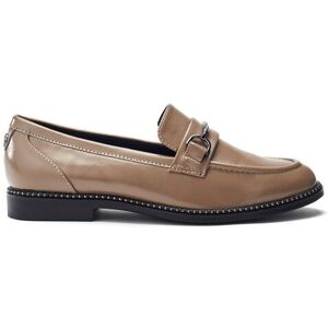 Moda In Pelle Women's 'Kinzey' Leather Loafers in Taupe Size: 5 Taupe 5 Moda In Pelle Women's 'Kinzey' Leather Loafers in Taupe Size: 5 Taupe 5