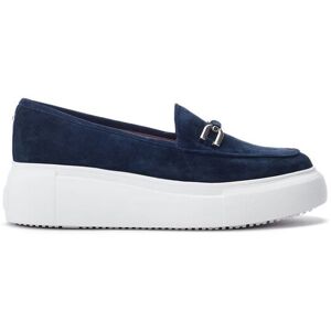 Moda In Pelle Women's 'Chamomile' Suede Loafers in Navy Size: 6 Navy 6 Moda In Pelle Women's 'Chamomile' Suede Loafers in Navy Size: 6 Navy 6