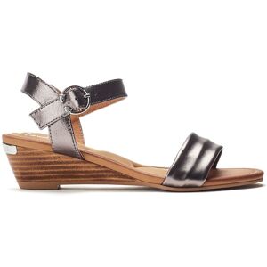 Moda In Pelle Women's 'Mayapple' Leather Wedges in Metallic Silver Size: 4 Metallic Silver 4 Moda In Pelle Women's 'Mayapple' Leather Wedges in Metallic Silver Size: 4 Metallic Silver 4