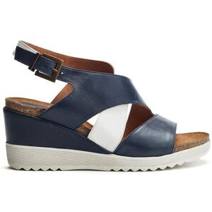 Moda In Pelle Women's 'Kalina' Leather Wedges in Navy Size: 3 Navy 3 Moda In Pelle Women's 'Kalina' Leather Wedges in Navy Size: 3 Navy 3