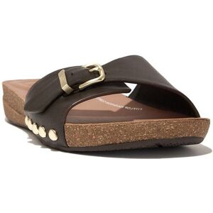 FitFlop Women's iQushion Adjustable Buckle Slides in Chocolate Size: 6 Chocolate 6 FitFlop Women's iQushion Adjustable Buckle Slides in Chocolate Size: 6 Chocolate 6