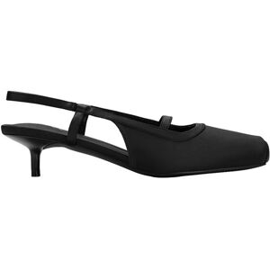 MODISHION Women's Solid Slingback Pumps Low Heels in Black Size: 7 Black 7 MODISHION Women's Solid Slingback Pumps Low Heels in Black Size: 7 Black 7