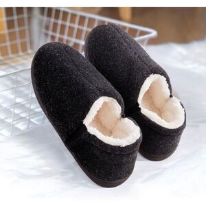 MODISHION Women's Felt Slippers Comfy Warm Winter Indoor Shoes with Elastic Gores in Black Size: 4.5 Black 4.5 MODISHION Women's Felt Slippers Comfy Warm Winter Indoor Shoes with Elastic Gores in Black Size: 4.5 Black 4.5