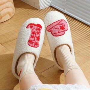The Alphabet Gift Shop Women's Cowboy Boot Slippers in Beige Size: Large Beige L The Alphabet Gift Shop Women's Cowboy Boot Slippers in Beige Size: Large Beige L