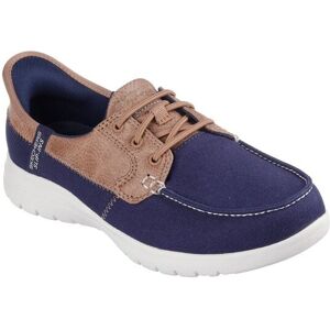 Skechers Women's Palmilla Boat Shoe in Navy Size: 3 Navy 3 Skechers Women's Palmilla Boat Shoe in Navy Size: 3 Navy 3