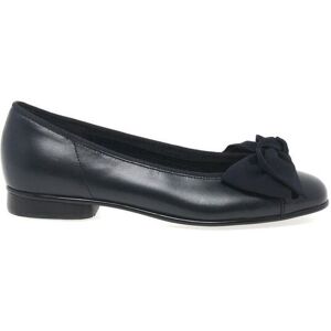Gabor Women's 'Amy' Bow Trim Ballerina Pumps in Navy Size: 6.5 Navy 6.5 Gabor Women's 'Amy' Bow Trim Ballerina Pumps in Navy Size: 6.5 Navy 6.5