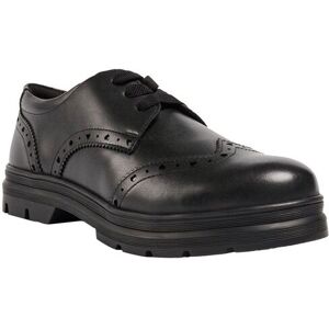 Pod Fiona Leather Lace-Up School Shoes - Black - Brogue - Kids Pod Fiona Leather Lace-Up School Shoes - Black - Brogue - Kids