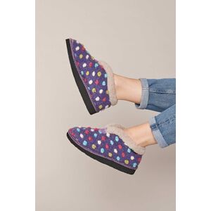 Moshulu Women's 'Bo' Short Spotty Bootie Slippers in Violet Size: 3 Violet 3 Moshulu Women's 'Bo' Short Spotty Bootie Slippers in Violet Size: 3 Violet 3