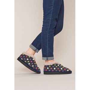 Moshulu Women's 'Bo' Short Spotty Bootie Slippers in Indigo Size: 4 Indigo 4 Moshulu Women's 'Bo' Short Spotty Bootie Slippers in Indigo Size: 4 Indigo 4