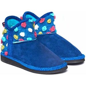 Moshulu 'Mini Fireside' Spotty Bootie Slippers in Cobalt Size: Infant 10 Cobalt Infant 10 Moshulu 'Mini Fireside' Spotty Bootie Slippers in Cobalt Size: Infant 10 Cobalt Infant 10