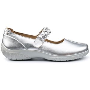 Hotter Women's Wide Fit 'Shake II' Mary Janes in Metallic Silver Size: 6 Metallic Silver 6 Hotter Women's Wide Fit 'Shake II' Mary Janes in Metallic Silver Size: 6 Metallic Silver 6