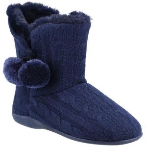 Fleet & Foster Women's Apple Knitted Bootie Slipper in Navy Size: 6 Navy 6 Fleet & Foster Women's Apple Knitted Bootie Slipper in Navy Size: 6 Navy 6