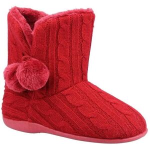 Fleet & Foster Women's Apple Knitted Bootie Slipper in Burgundy Size: 6 Burgundy 6 Fleet & Foster Women's Apple Knitted Bootie Slipper in Burgundy Size: 6 Burgundy 6