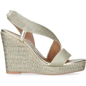 Carvela Women's 'Gala Wedge' Fabric Heels in Gold Size: 7 Gold 7 Carvela Women's 'Gala Wedge' Fabric Heels in Gold Size: 7 Gold 7