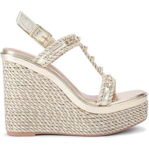 Carvela Women's 'Sorella Wedge' Sandals in Gold Size: 7 Gold 7 Carvela Women's 'Sorella Wedge' Sandals in Gold Size: 7 Gold 7