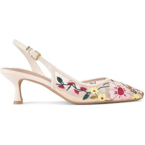 KG Kurt Geiger Women's 'Aria Low2' Fabric Heels in White Size: 4 White 4 KG Kurt Geiger Women's 'Aria Low2' Fabric Heels in White Size: 4 White 4