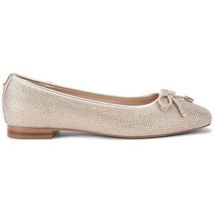 KG Kurt Geiger Women's 'Mara' Fabric Flats in Gold Size: 6 Gold 6 KG Kurt Geiger Women's 'Mara' Fabric Flats in Gold Size: 6 Gold 6