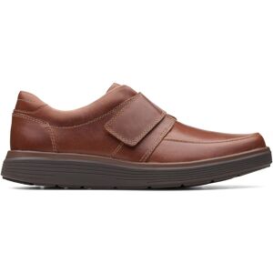 Clarks Men's Un Abode Strap Loafer Dark Tan Leather Loafers, Riptape in Brown Size: 9.5-Wide Fit Brown 9.5-Wide Fit Clarks Men's Un Abode Strap Loafer Dark Tan Leather Loafers, Riptape in Brown Size: 9.5-Wide Fit Brown 9.5-Wide Fit