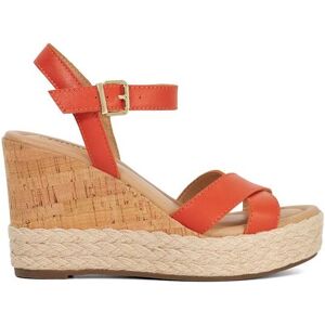 Dune London Women's 'Kindest' Leather Wedges in Orange Size: 8 Orange 8 Dune London Women's 'Kindest' Leather Wedges in Orange Size: 8 Orange 8