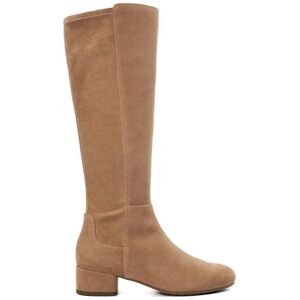 Dune London Women's Wide Fit 'Tayla' Suede Knee High Boots in Natural Size: 3 Natural 3 Dune London Women's Wide Fit 'Tayla' Suede Knee High Boots in Natural Size: 3 Natural 3