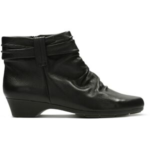Clarks Women's Matron Ella Ankle Boot Black Leather Ankle Boots Size: 4-Wide Fit Black 4-Wide Fit Clarks Women's Matron Ella Ankle Boot Black Leather Ankle Boots Size: 4-Wide Fit Black 4-Wide Fit