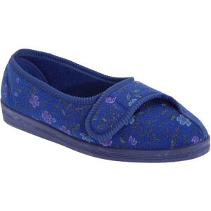 Comfylux Women's Diana Floral Slippers in Blue Size: 5 Blue 5 Comfylux Women's Diana Floral Slippers in Blue Size: 5 Blue 5