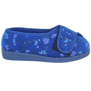 Comfylux Women's Floral Superwide Slippers in Navy Size: 5 Navy 5 Comfylux Women's Floral Superwide Slippers in Navy Size: 5 Navy 5