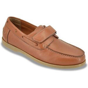 Pegasus Men's Wide Fit Leather Touch Fasten Boat Shoe in Tan Size: 11 Tan 11 Pegasus Men's Wide Fit Leather Touch Fasten Boat Shoe in Tan Size: 11 Tan 11