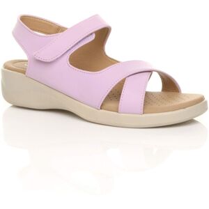 AJVANI Women's Low Wedge Heel Strappy Comfort Faux Leather Sandals in Lilac Size: 5 Lilac 5 AJVANI Women's Low Wedge Heel Strappy Comfort Faux Leather Sandals in Lilac Size: 5 Lilac 5