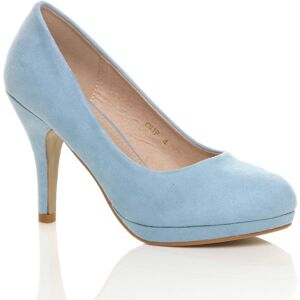AJVANI Women's High Heel Faux Suede Court Shoes in Baby Blue Size: 6 Baby Blue 6 AJVANI Women's High Heel Faux Suede Court Shoes in Baby Blue Size: 6 Baby Blue 6