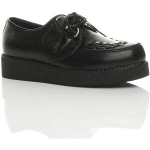 AJVANI Men's Low Wedge Heel Brothel Creepers Teddy Boy Faux Leather Lace Up Shoes in Black Size: 9 Black 9 AJVANI Men's Low Wedge Heel Brothel Creepers Teddy Boy Faux Leather Lace Up Shoes in Black Size: 9 Black 9