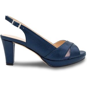Paradox London Women's Faux Leather 'Luisa' Sling Back Platform Sandal in Navy Size: 4 Navy 4 Paradox London Women's Faux Leather 'Luisa' Sling Back Platform Sandal in Navy Size: 4 Navy 4