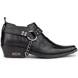 Etor Men's Real Leather Cowboy Cuban Heel Shoes in Black Size: 9 Black 9 Etor Men's Real Leather Cowboy Cuban Heel Shoes in Black Size: 9 Black 9
