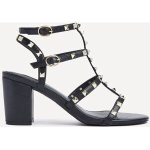 Linzi Women's Tessa Black & Gold Studded Block Heel Sandals Size: 5-Standard Fit Black 5-Standard Fit Linzi Women's Tessa Black & Gold Studded Block Heel Sandals Size: 5-Standard Fit Black 5-Standard Fit
