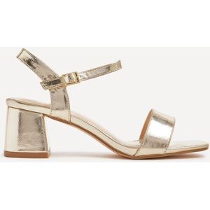 Linzi Women's Darcie Gold Faux Leather Low Chunky Block Heeled Sandal Size: 4-Standard Fit Gold 4-Standard Fit Linzi Women's Darcie Gold Faux Leather Low Chunky Block Heeled Sandal Size: 4-Standard Fit Gold 4-Standard Fit