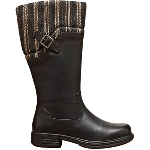 IVACHY Women's Tall Winter Boots With Knit Cuff in Black Size: 6 Black 6 IVACHY Women's Tall Winter Boots With Knit Cuff in Black Size: 6 Black 6