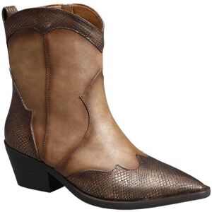 IVACHY Women's Cowboy Western Vintage Style Metalic Bronze Shinny Ankle Boots with Pointed Toe & Block Heel Size: 4 Bronze 4 IVACHY Women's Cowboy Western Vintage Style Metalic Bronze Shinny Ankle Boots with Pointed Toe & Block Heel Size: 4 Bronze 4