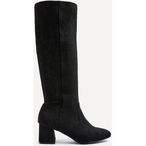 Linzi Women's Frosty Black Faux Suede Block Heeled Knee High Boot Size: 6-Standard Fit Black 6-Standard Fit Linzi Women's Frosty Black Faux Suede Block Heeled Knee High Boot Size: 6-Standard Fit Black 6-Standard Fit