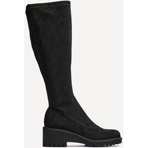 Linzi Women's Kortina Black Faux Suede Wedge Knee High Boot Size: 6-Standard Fit Black 6-Standard Fit Linzi Women's Kortina Black Faux Suede Wedge Knee High Boot Size: 6-Standard Fit Black 6-Standard Fit