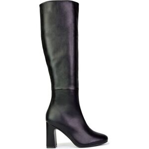 XY London Women's 'Lillia' Knee High Heeled Boots in Black Size: 4 Black 4 XY London Women's 'Lillia' Knee High Heeled Boots in Black Size: 4 Black 4