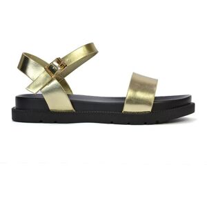 XY London Women's 'Grace' Two Strap Open Toe Platform Sandal Shoes in Metallic Gold Size: 4 Metallic Gold 4 XY London Women's 'Grace' Two Strap Open Toe Platform Sandal Shoes in Metallic Gold Size: 4 Metallic Gold 4