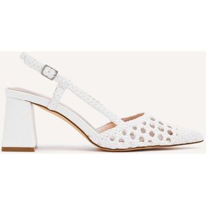Linzi Women's Florence White Woven Court Heels Size: 5-Standard Fit White 5-Standard Fit Linzi Women's Florence White Woven Court Heels Size: 5-Standard Fit White 5-Standard Fit