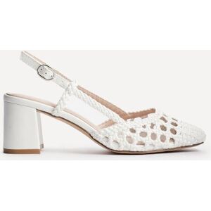 Linzi Women's Sandria White Hand Woven Court Heels Size: 4-Standard Fit White 4-Standard Fit Linzi Women's Sandria White Hand Woven Court Heels Size: 4-Standard Fit White 4-Standard Fit