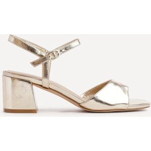 Linzi Women's Darlene Gold Faux Leather Low Heeled Sandals Size: 4-Standard Fit Gold 4-Standard Fit Linzi Women's Darlene Gold Faux Leather Low Heeled Sandals Size: 4-Standard Fit Gold 4-Standard Fit