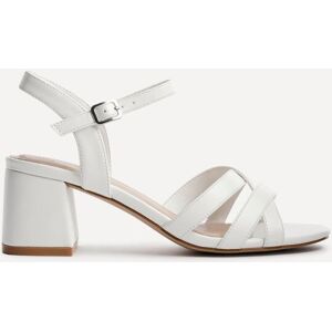 Linzi Women's Flair White Crossover Heeled Sandals Size: 7-Standard Fit White 7-Standard Fit Linzi Women's Flair White Crossover Heeled Sandals Size: 7-Standard Fit White 7-Standard Fit