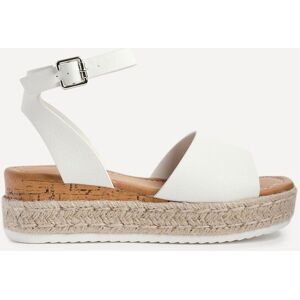 Linzi Women's Paradise White Espadrille Flatform Sandals Size: 6-Standard Fit White 6-Standard Fit Linzi Women's Paradise White Espadrille Flatform Sandals Size: 6-Standard Fit White 6-Standard Fit
