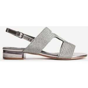 Linzi Women's Reeva Pewter Slingback Block Heel Sandals in Silver Size: 7-Standard Fit Silver 7-Standard Fit Linzi Women's Reeva Pewter Slingback Block Heel Sandals in Silver Size: 7-Standard Fit Silver 7-Standard Fit