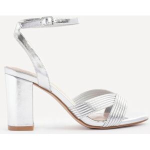 Linzi Women's City Silver Faux Leather Heeled Sandals Size: 8-Standard Fit Silver 8-Standard Fit Linzi Women's City Silver Faux Leather Heeled Sandals Size: 8-Standard Fit Silver 8-Standard Fit